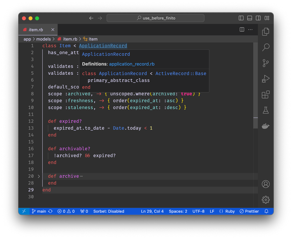 Projet utilisant Ruby on Rails